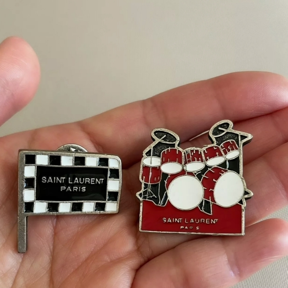 🥳HP🥳 Yves Saint Laurent Brooch Charm Pin 2